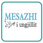 Logoja e gazetës MESAZHI i ungjillit me pëllumb dhe degë ulliri